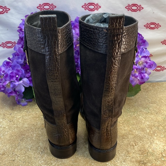 Tory Burch Corey Leather & Suede Boots SZ 10 - Picture 3 of 7